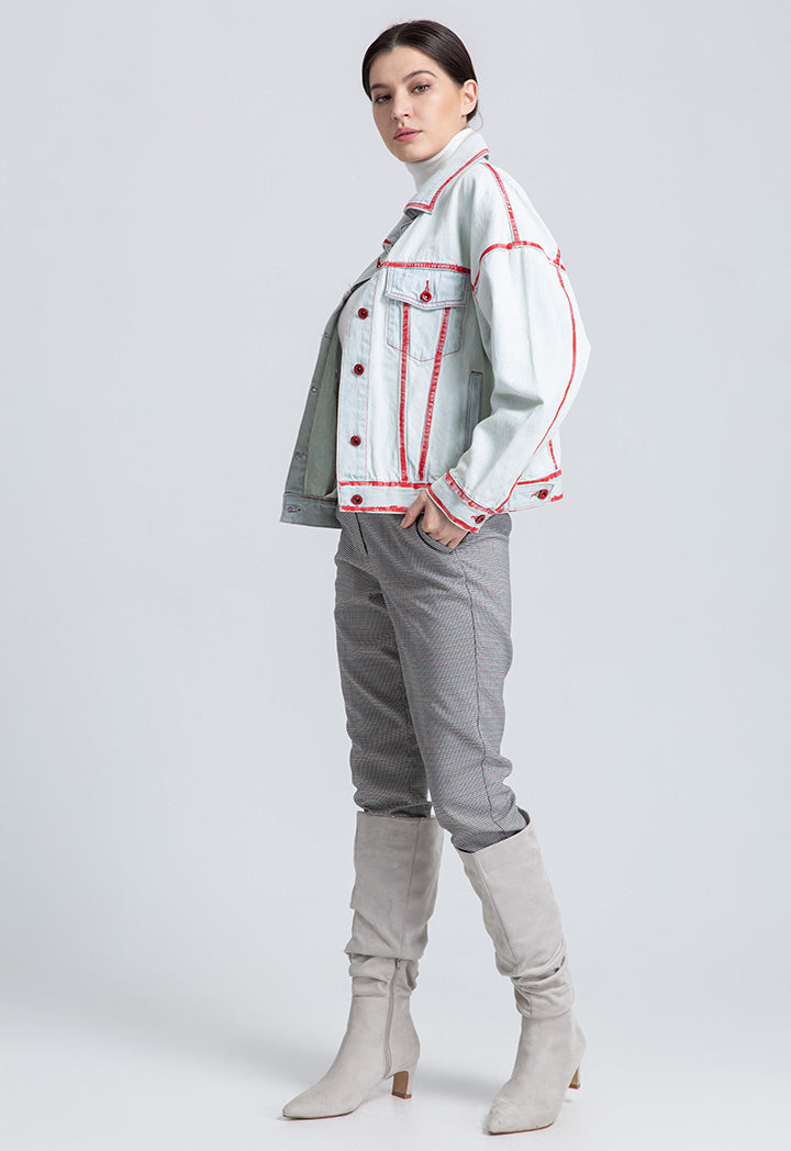 Collared Denim Jacket