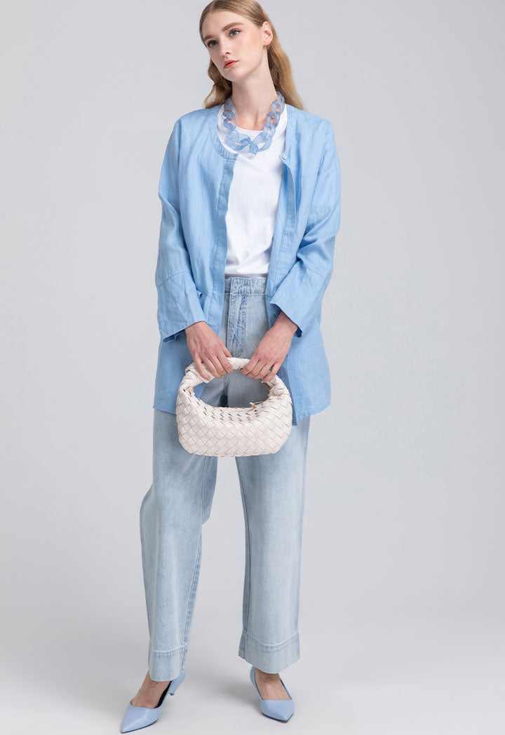 Wide Hem Straight Cut Trouser