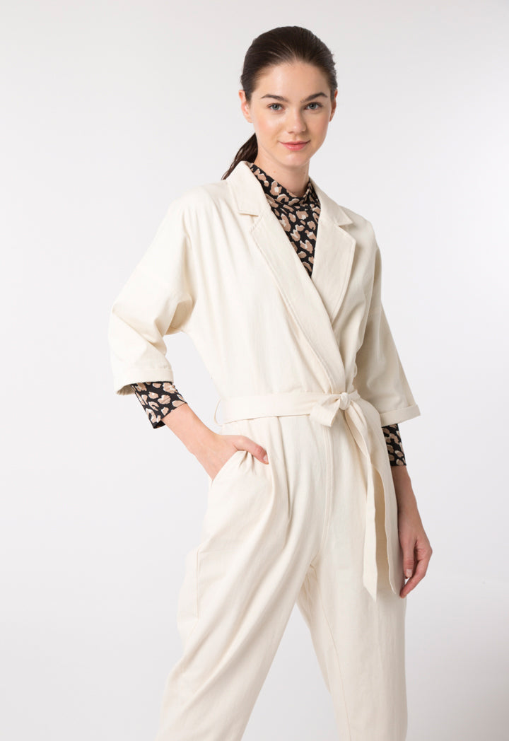 Belt Detail Jumpsuit - Fresqa