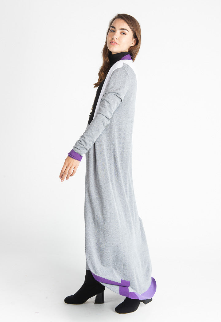 Colorblock Maxi Outerwear
