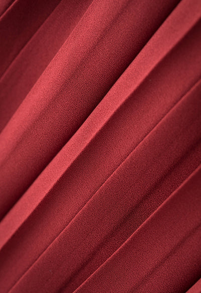 Even Pleated Solid Skirt