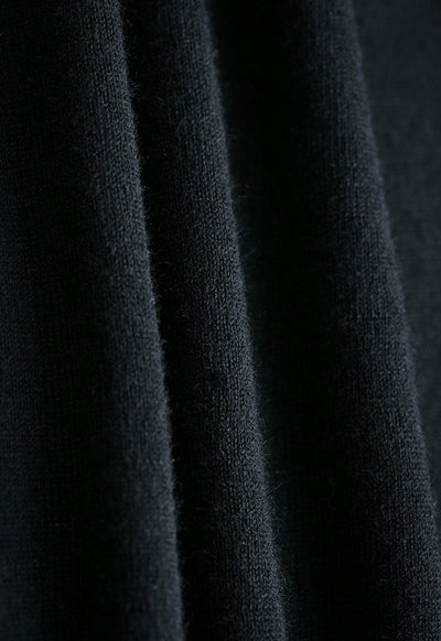 Boat Neck Solid Basic Knitwear