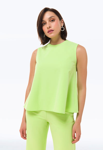 Solid Sleeveless Classic Top