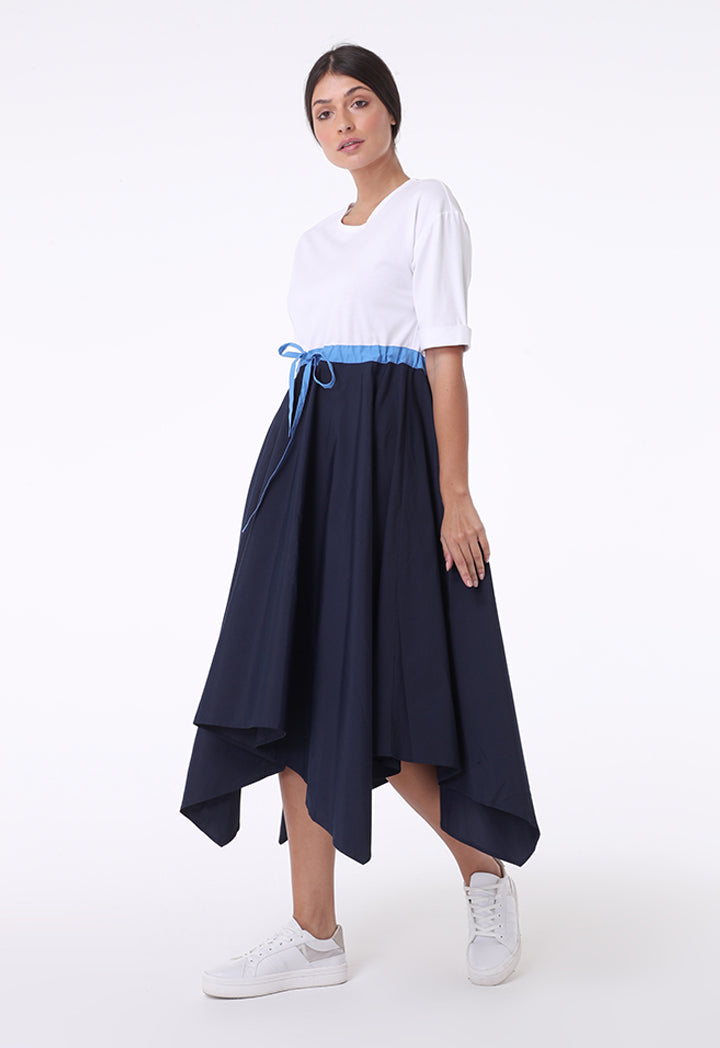 Two Tone Handkerchief Dress
