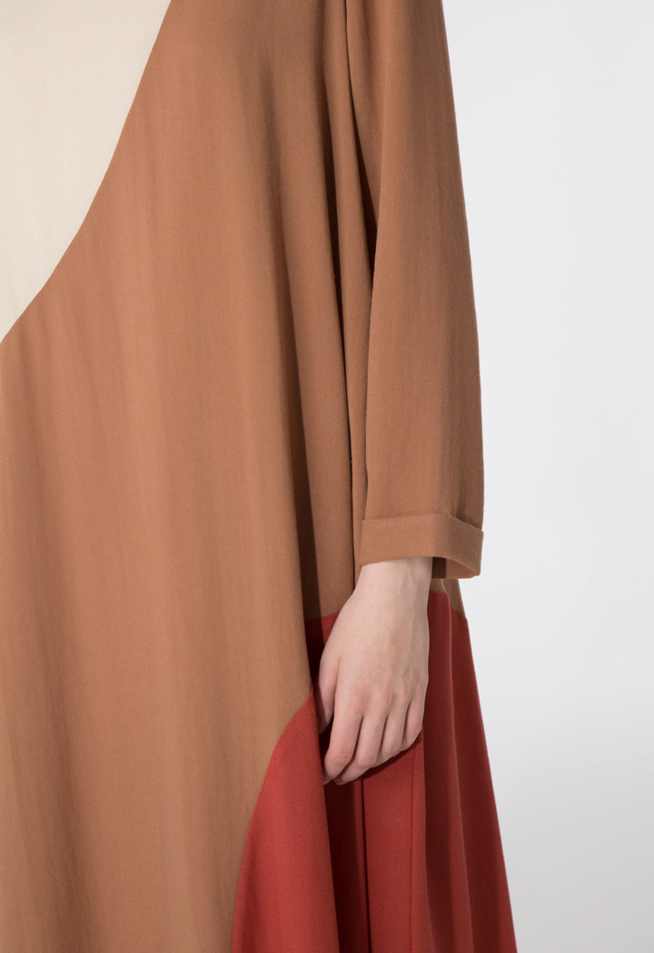 Color Block Maxi Dress