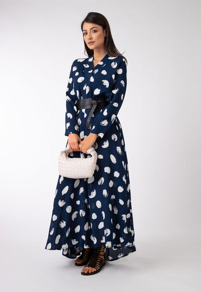 All Over Printed Long Dress