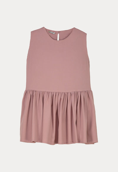 Sleeveless Peplum Blouse