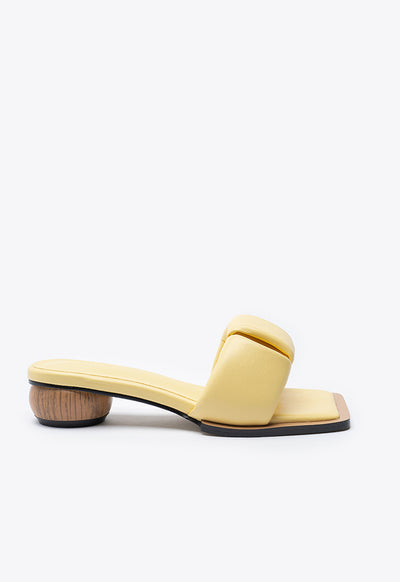 Wide Puffy Padded Band Open Toe Slide Sandals