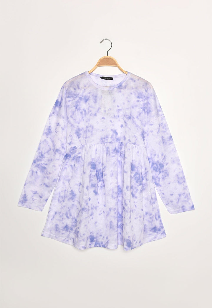 Printed Knitted Tunic Dress
