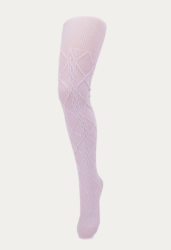 Tights in Off White with Diamante Detailing