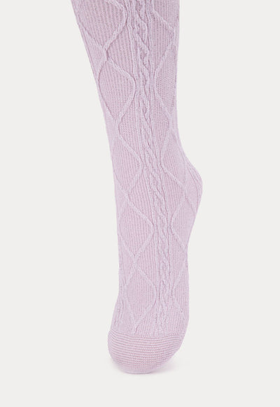 Tights in Off White with Diamante Detailing