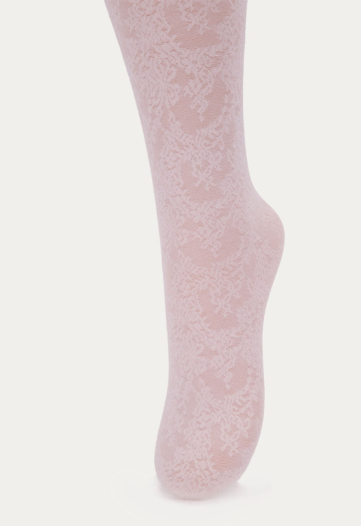 Floral Pattern Tights