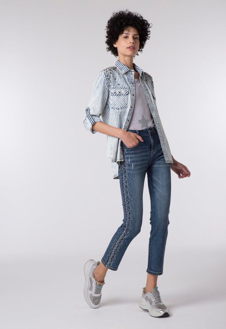 Studded Denim Shirt