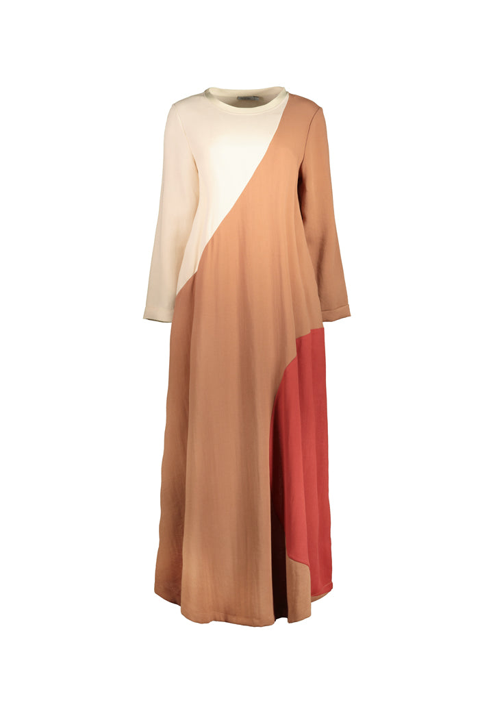 Color Block Maxi Dress