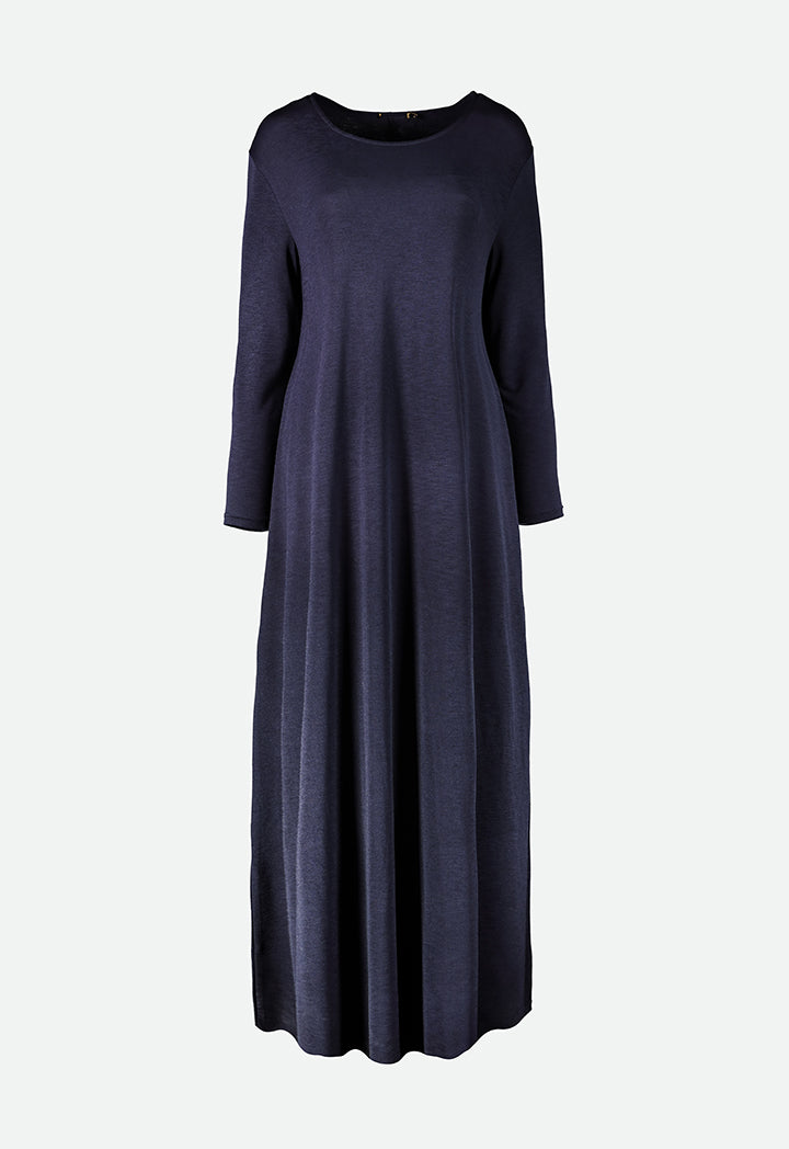 Navy Stretch Abaya - Fresqa
