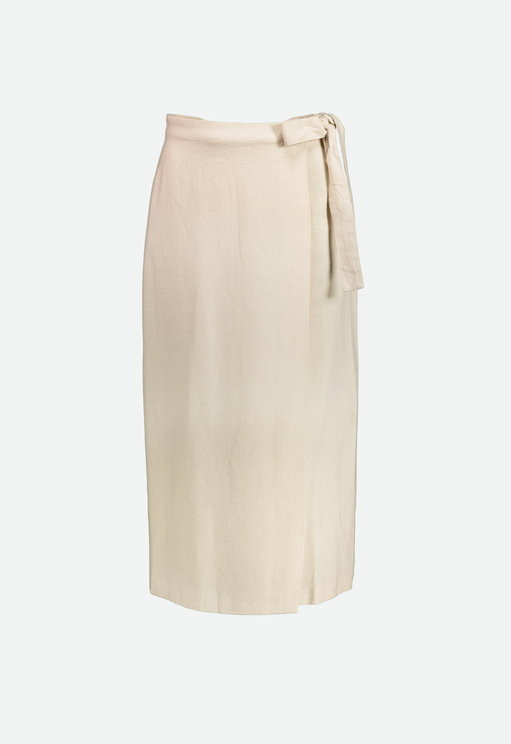 Linen Wrap Skirt - Fresqa