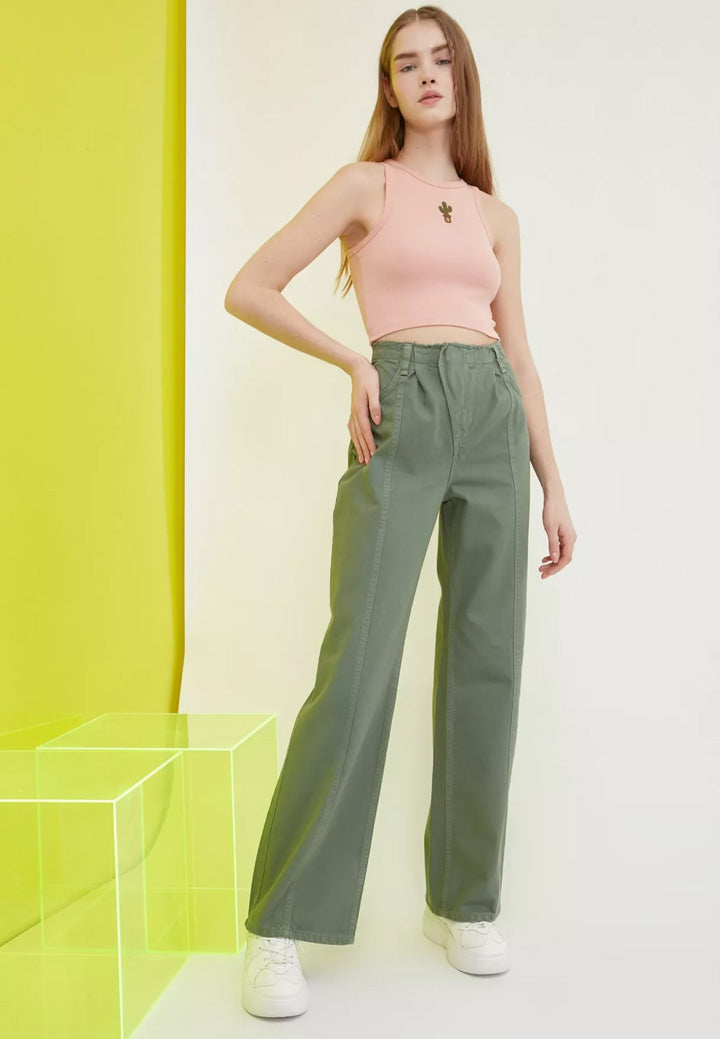 High Waist Straight Jeans