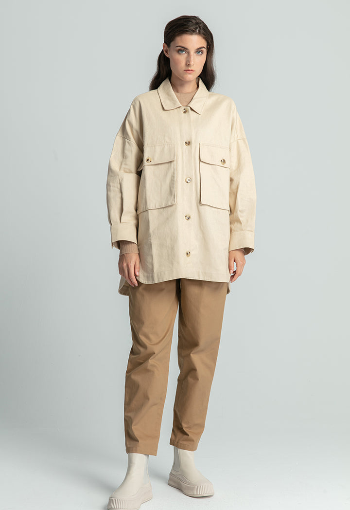 Elasticated High Waist Pants