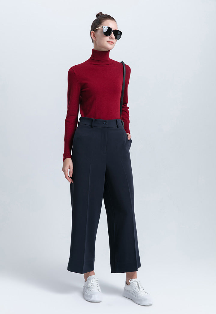 Wide Leg Classic Fit Straight Trouser