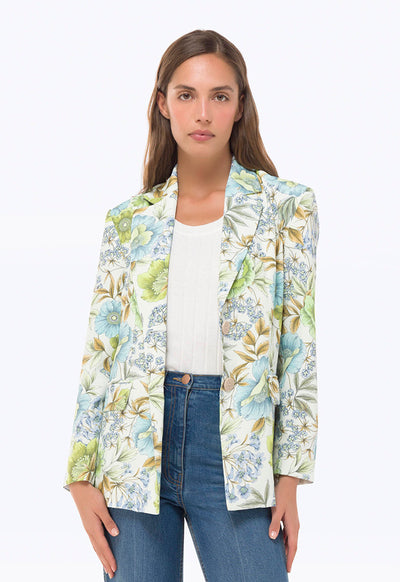 Classic Printed Blazer