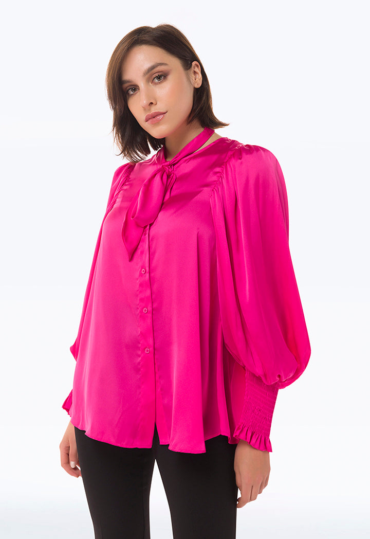 Silky Solid Blouse