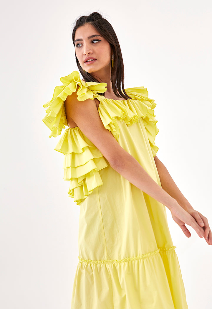 Layered Ruffle Dress