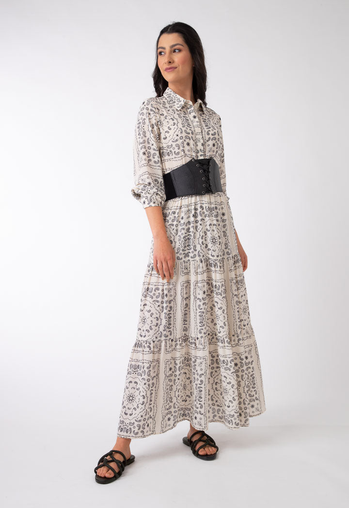 Bandana Printed Tiered Skirt