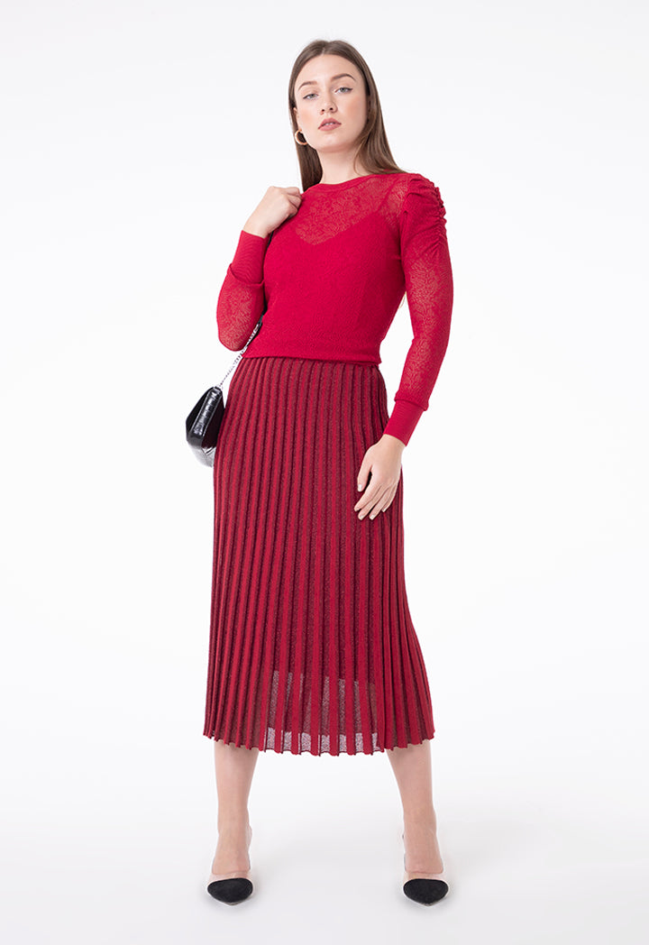 Shimmery Knitted Skirt