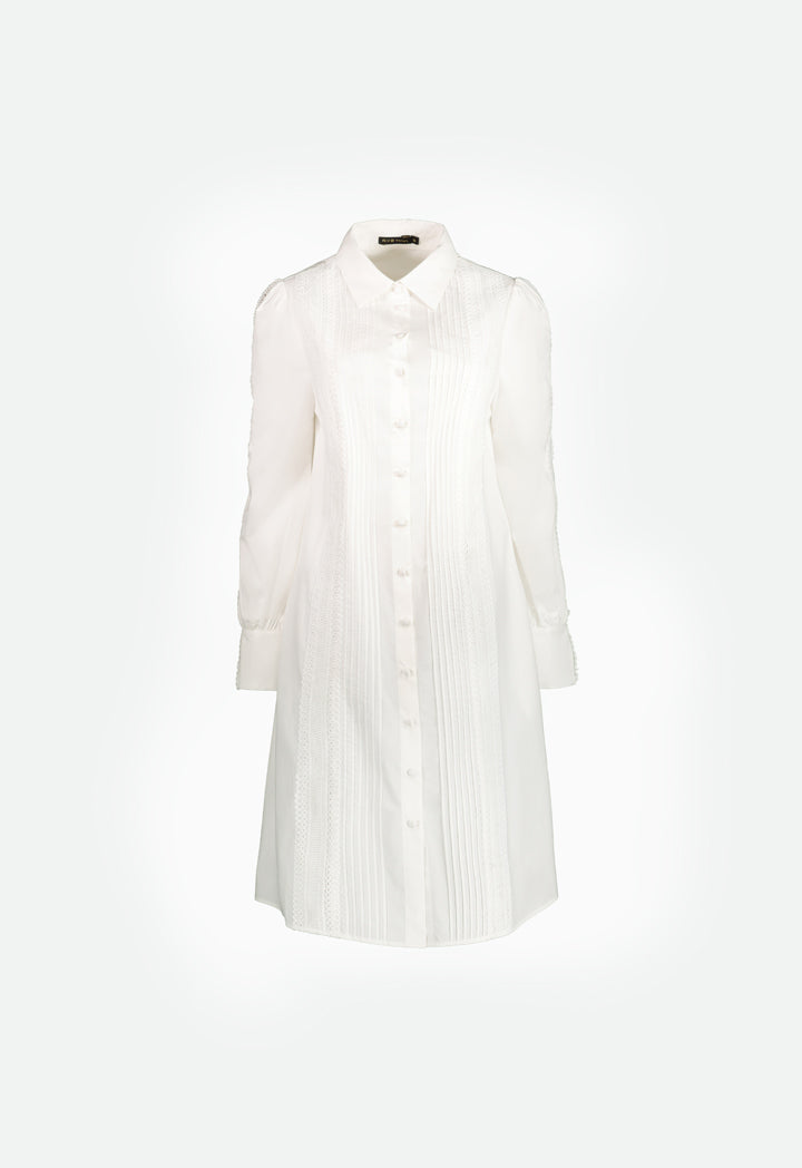 Trim Detail Shirt Dress
