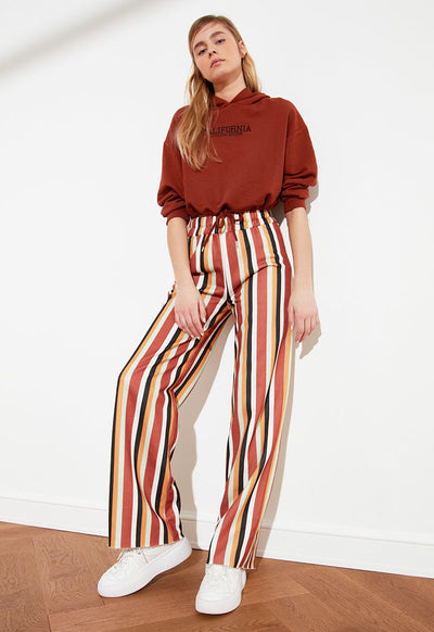 Striped Wide Leg Pant