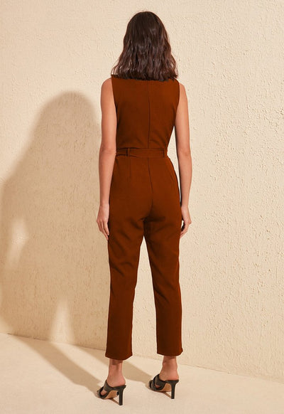 v-neck-belted-jumpsuit