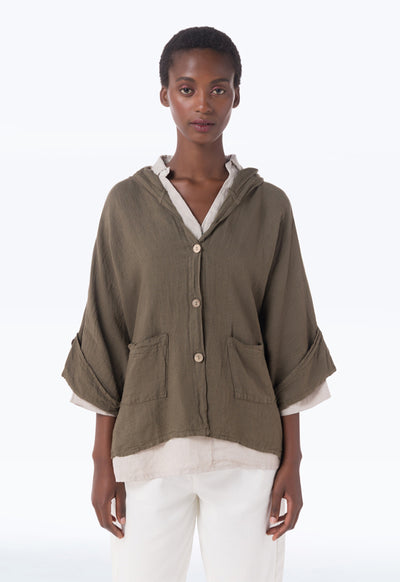 Solid Oversized Tent Outer Jacket