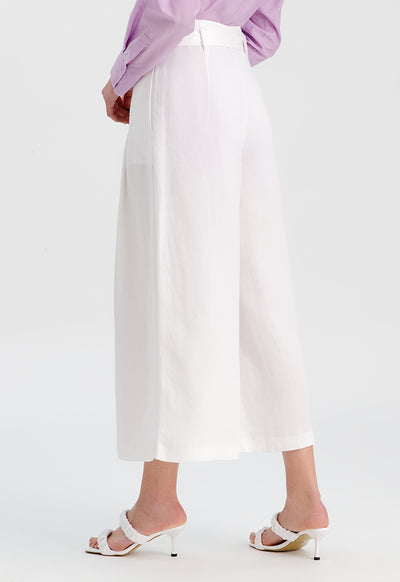 Wide Leg Culottes With Belt