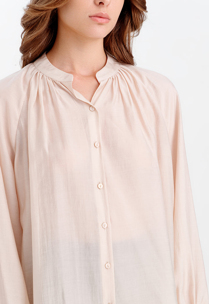 Loose Fit Soft Solid Blouse