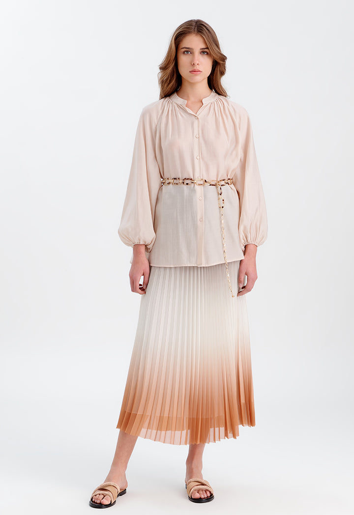 Loose Fit Soft Solid Blouse