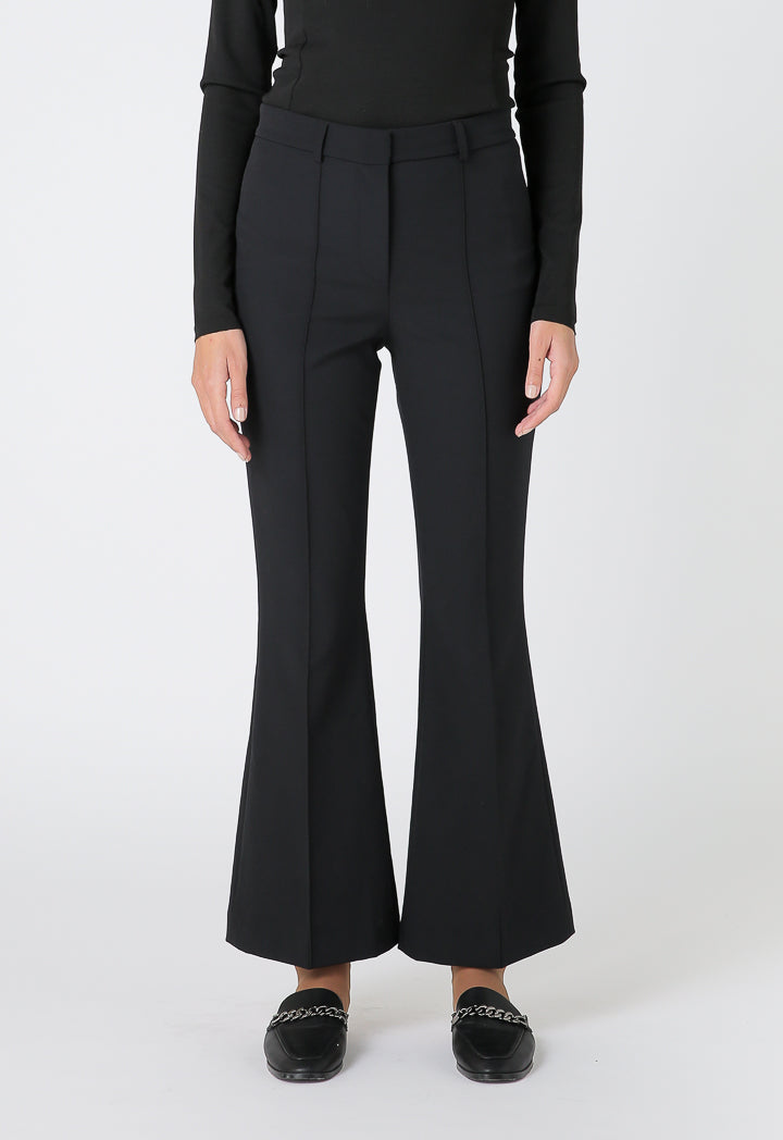 Pin Tucked Single Color Trouser