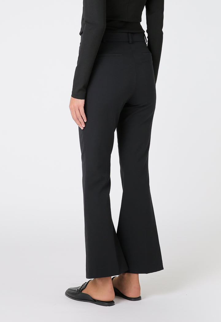 Pin Tucked Single Color Trouser
