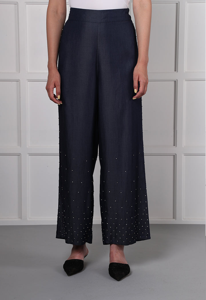 Studded Wide Leg Pants