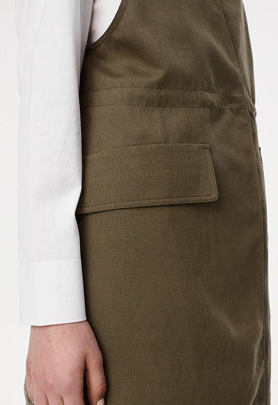 Long Basic Pocketed Gilet
