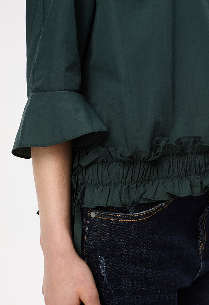 Frilled Hem Blouse