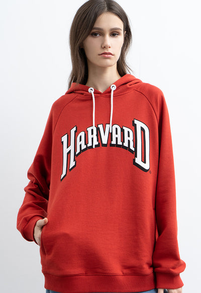 Printed Hooded Sweatshirt With Hood