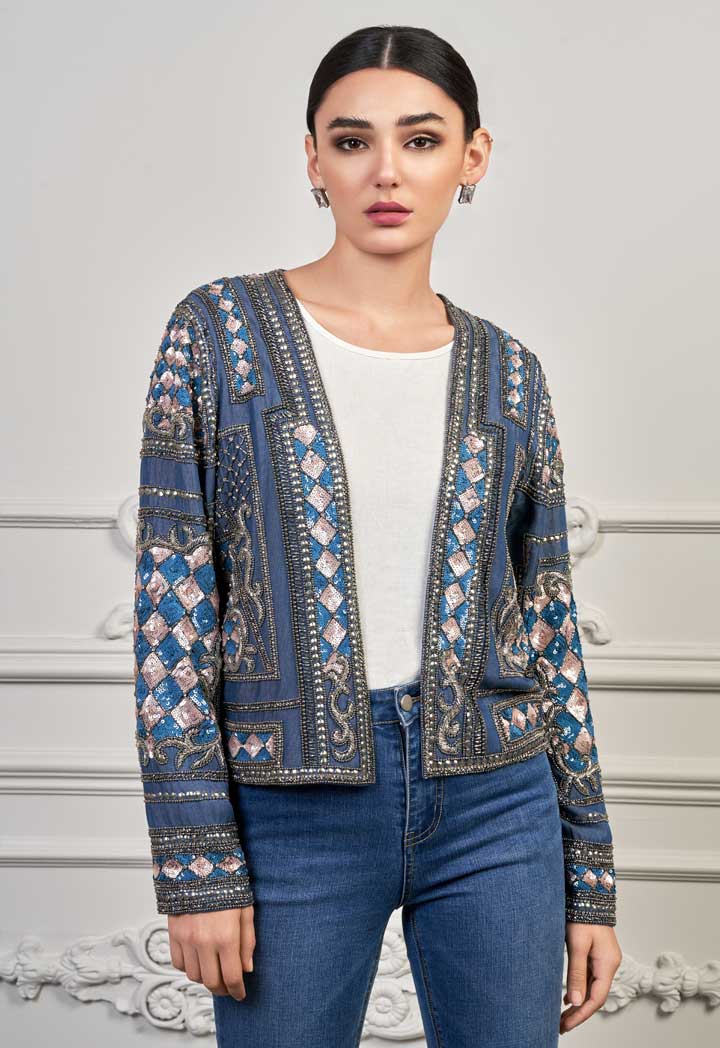 Embellished Tencel Jacket