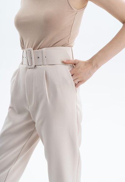 Solid Trouser with Belt