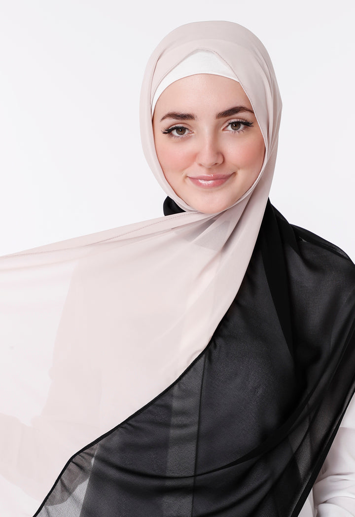 Two Tone Chiffon Hijab
