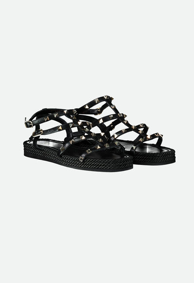 Pyramid Studded Gladiator Sandals