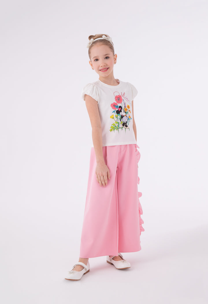 Mickey Mouse Fashion Puff Sleeves T-Shirt