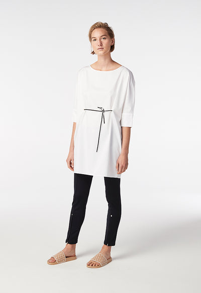 Satin White Blouse - Fresqa