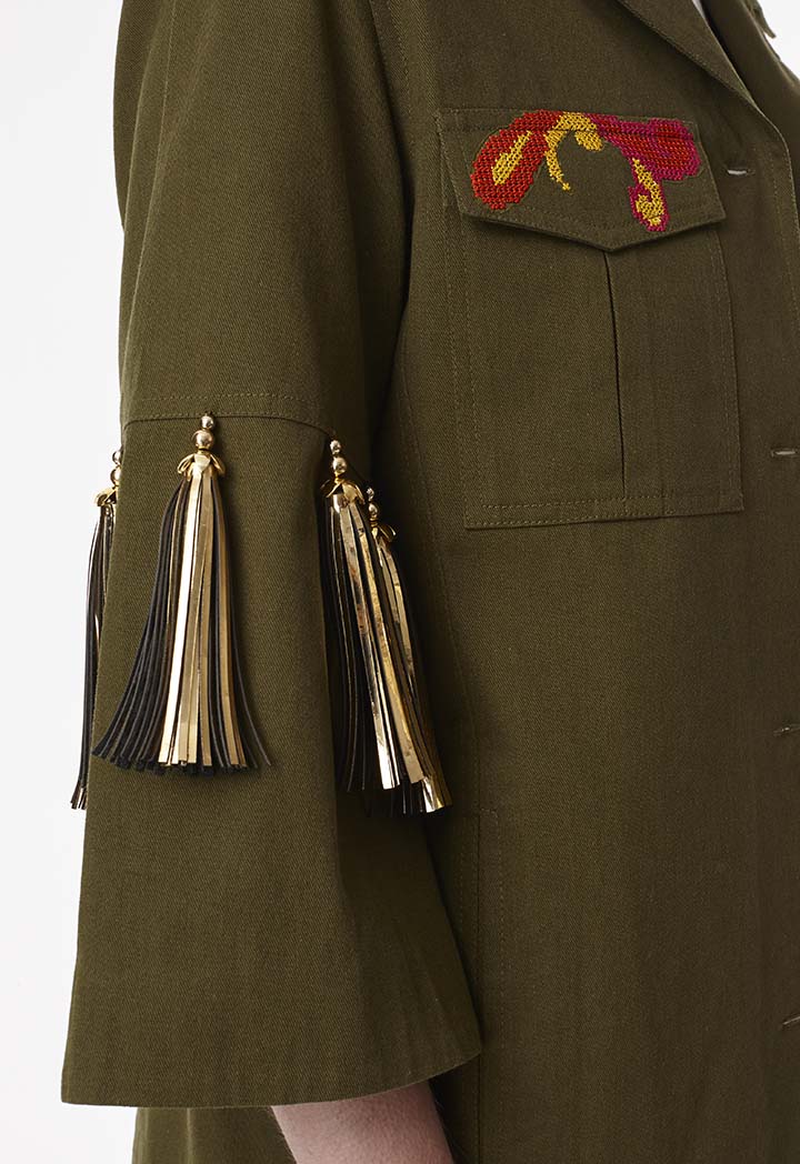 Boho Military Jacket