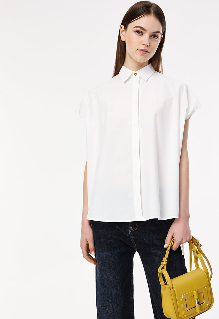 Square Button Blouse