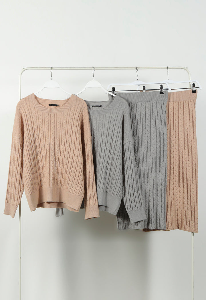 Textured Knitted Skirt